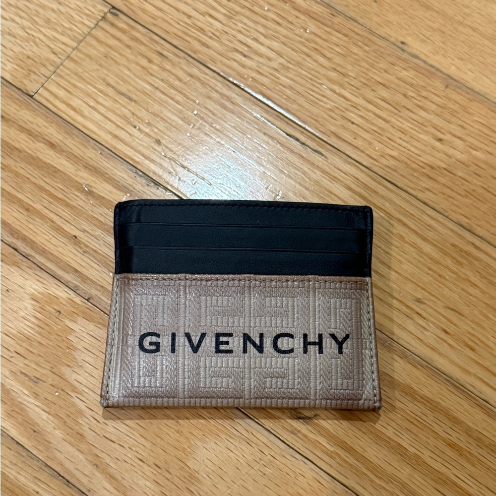 Givenchy Tan and Black Card Holder
